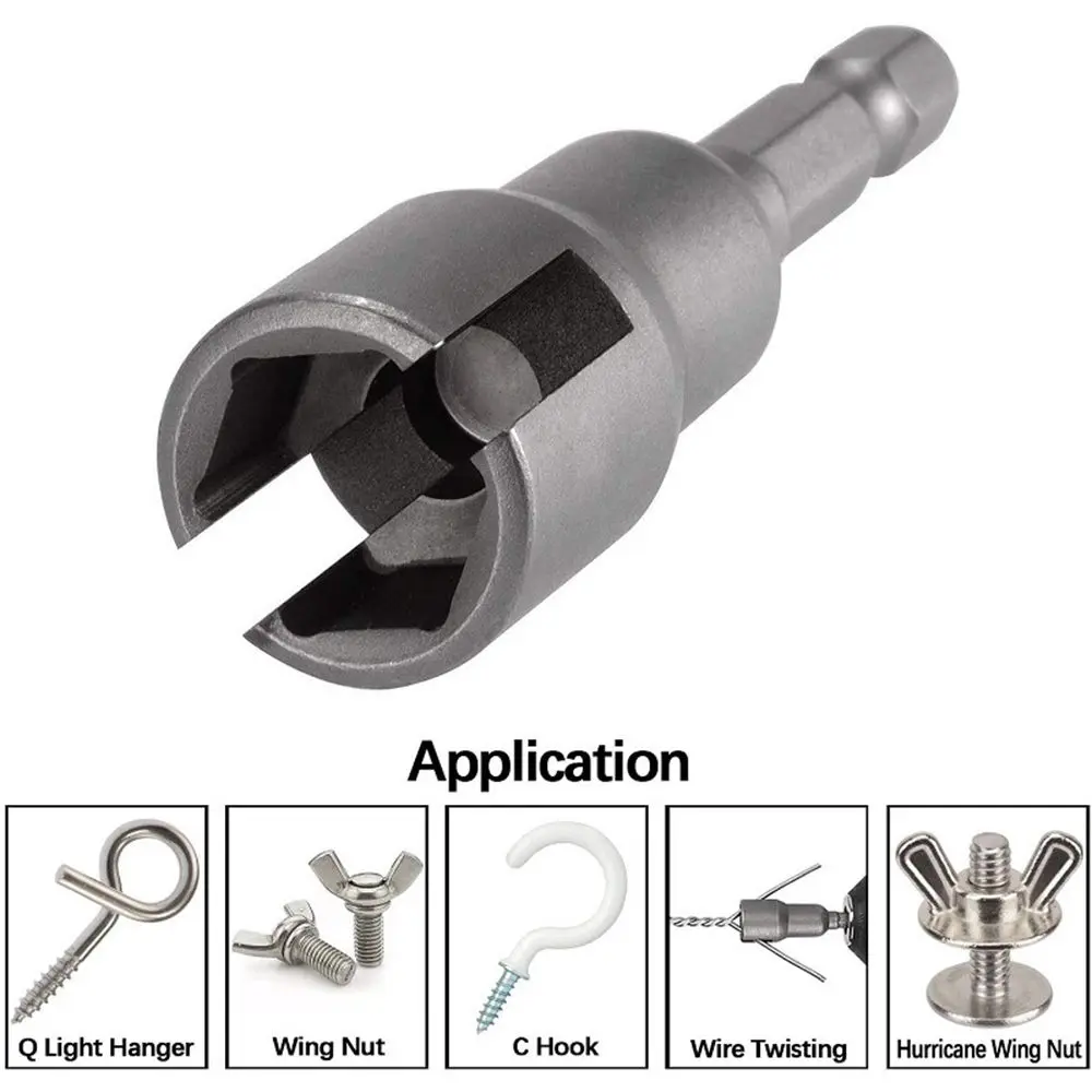 Tuốc Nơ Vít Điện 1 / 4 Inch, Bộ Chuyển Đổi Dụng Cụ Điện Có Rãnh, Cờ Lê, Ổ Cắm Bu Lông, Chuôi Lục Giác