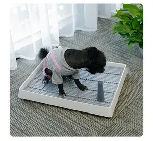 Litter & Housebreaking Pet potty indoor simple size flat mesh with upright dog toilet available Dog Supplies