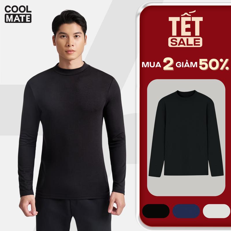   MUA 2 GIẢM 50%  Áo giữ nhiệt Nam ExWarm Cổ trung Cổ thấp mềm mại giữ ấm tốt - FW25 - Coolmate 