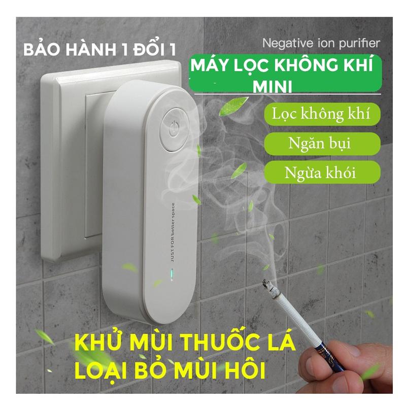Máy Lọc Không Khí Tạo Ion Âm VinBuy Không Tiếng Ồn, Khử Mùi, Tránh Khói, Lọc…