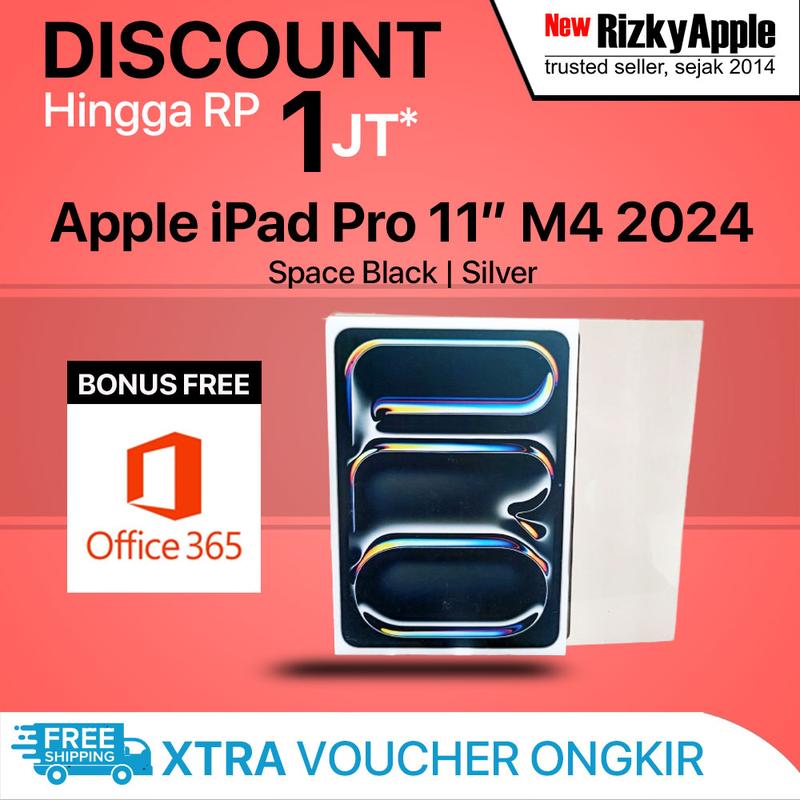 [ EXCLUSIVE WENNY WIJAYA ] Apple iPad Pro 2024 11" inch M4 Chip 256GB Wifi Only Garansi Apple 0