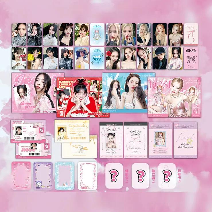 Bộ Hộp Thẻ Bất Ngờ BlackPink, LINXX, Thẻ Ảnh Kpop, Bưu Thiếp, Chủ Đề