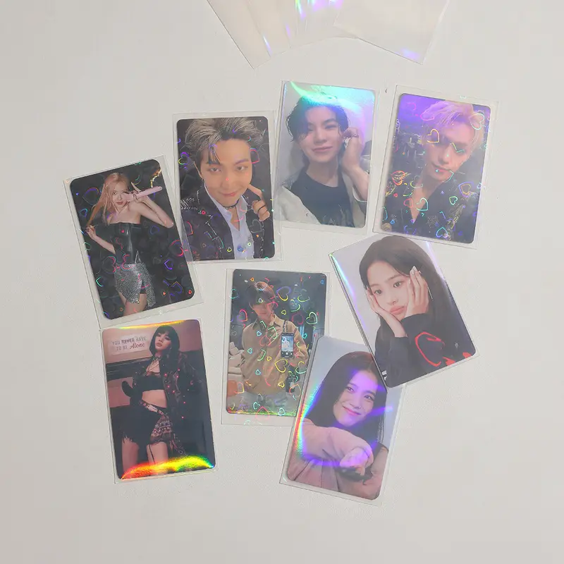 SHINSDAY (20pcs) Inner Sleeve 56x87mm Hologram Rainbow Unseal Pelindung Photocard PC Kpop 3