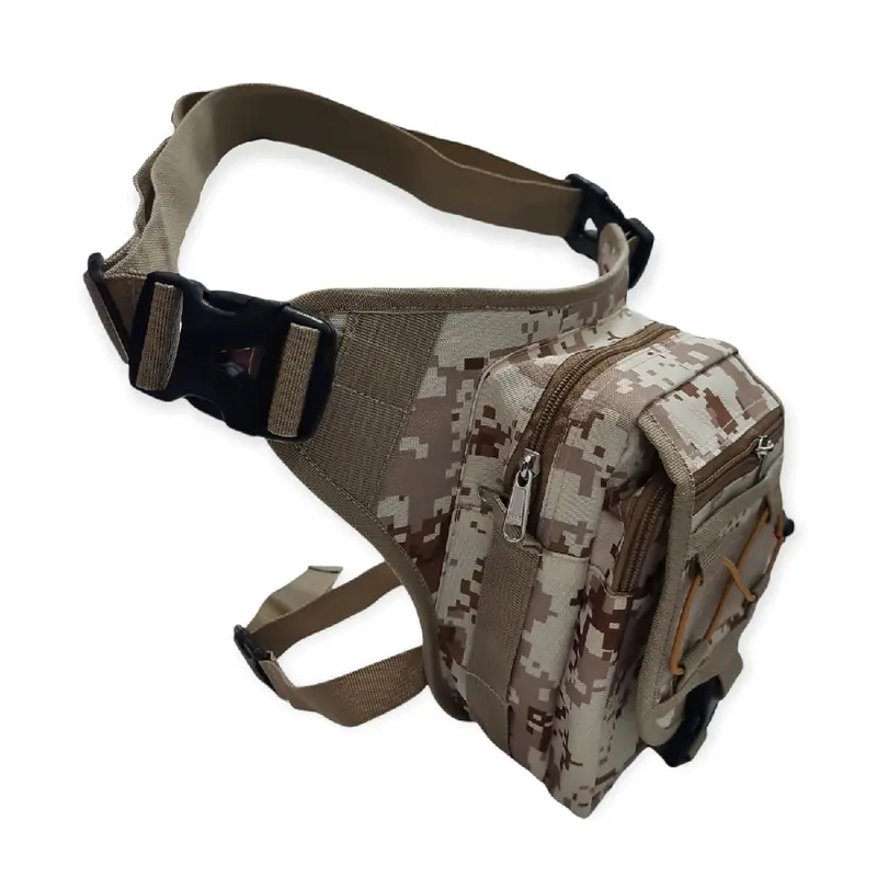 Tas Paha Tactical Slingbag Selempang Tas Pinggang Hitam cowok pria multifungsi Waistbag casual 5