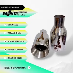 Savinta Knalpot Serigala Truk Canter Dyna Dutro Isuzu Macan NMR NKR Full Stainless Suara Srigala