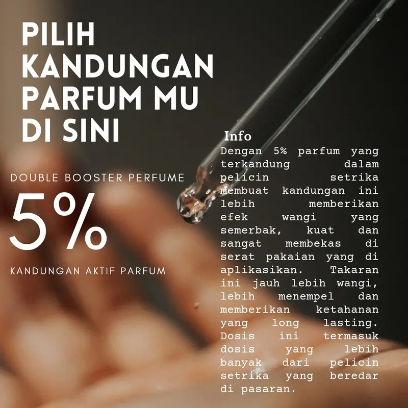 Pelicin Setrika Black Opium Double Dosing Parfum Pelicin Strika Premium Pewangi Laundry Kain 4