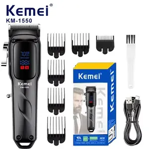 【COD】Kemei Alat Cukur Rambut Elektrik Hair Clipper Kemei KM-1550 / KM-1550 Alat Pencukur Kumis Jenggot Professional pemotong rambut Original alat  cukur hair trimmer