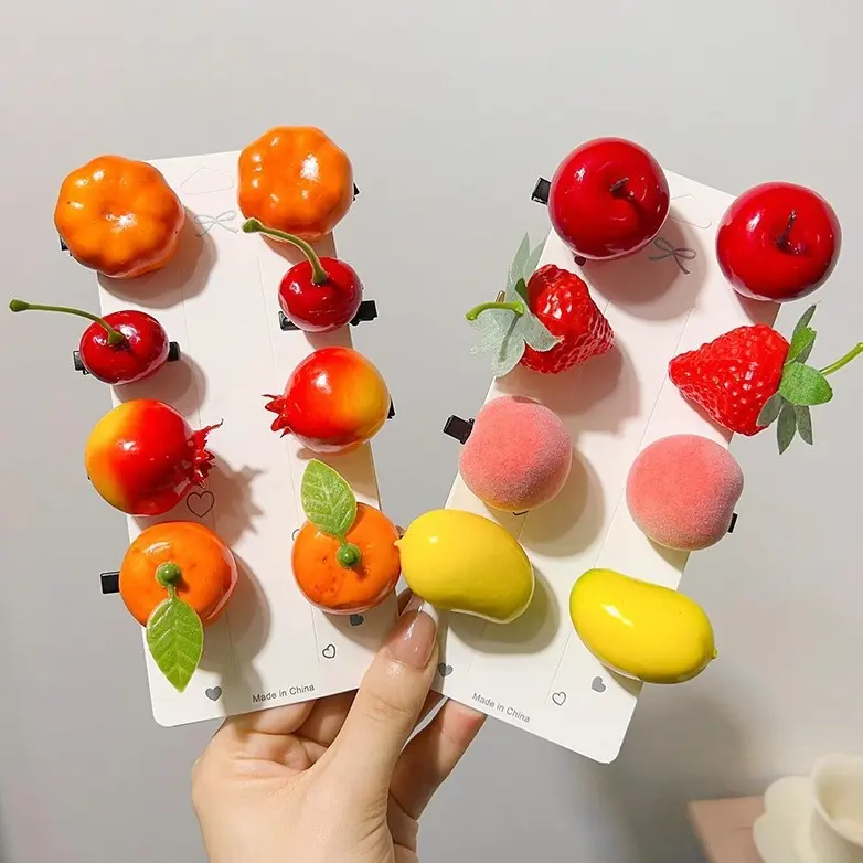JEPIT RAMBUT ANAK MODEL BUAH BUAHAN LUCU AKSESORIS RAMBUT ANAK JEPIT PONI HAIRCLIP HAIRPIN