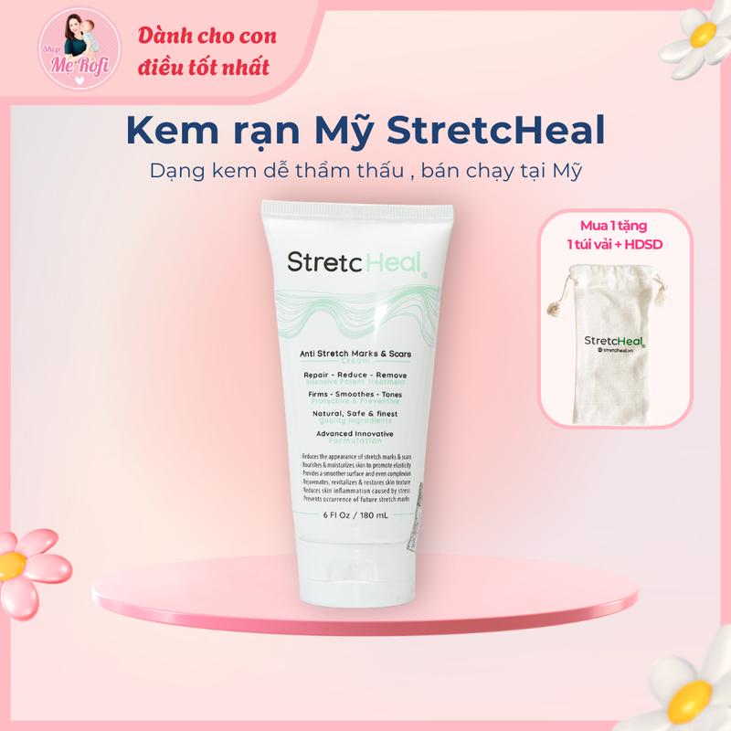  Kem Bôi ngừa rạn StreatcHeal 180ml Mỹ cho mẹ bầu và sau sinh dạng kem thẩm thấu - Mẹ Rofi 