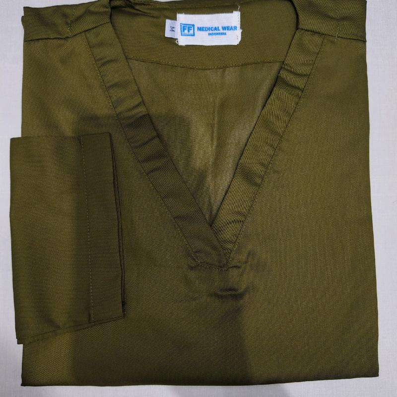 Scrub Cotton Fabric (Baju OK Bahan Katun) Warna Army, Our New Product 1