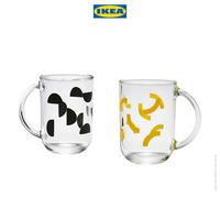 Gambar IKEA SKEDSTOR Mug / Gelas Minum Bahan Kaca Warna Kuning / Hitam Isi 2pc dari IKEA Indonesia Kota Administrasi Jakarta Timur 2 Tokopedia