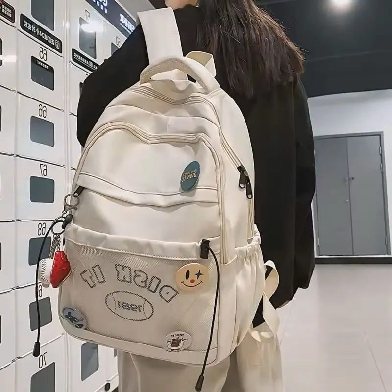 Disk It Tas Ransel Wanita Tas Sekolah Tas Gendong Tas Punggung Unisex Cewek Cowok Banyak Ruang Kekinian Gaya Korea