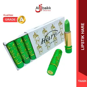 1 Lusin 12 Pcs - Lipstik Hare L-14 LipGloss Arab Lipstik Arab Pelembab Bibir