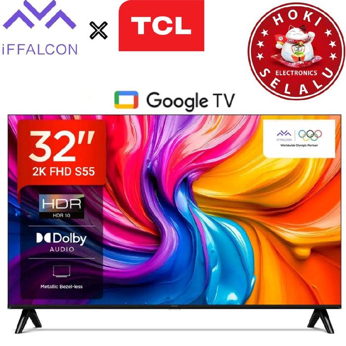 Jual iFFALCON Smart Google LED TV 32 Inch 32S55 S55 2K FHD HDR