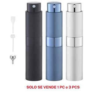 1/3 piezas, botella de perfume recargable de 10 ml, contenedor mini portátil para líquidos, dispensador en spray esencial para viajes, bolsa de almacenamiento para playa y viaje