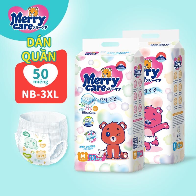 giao hàng nhanh hot deal Combo bỉm Merry Care 50/100 miếng bỉm/tã Đủ size…