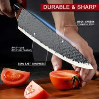 Gambar [COD] Pisau Dapur Set isi 6 pcs WoodenHolder Kitchen Knife Set Tidak Lengket Sangat Tajam Pisau Kitchenware - HITAM dari TYRONI-Shop Kota Surabaya 5 Tokopedia
