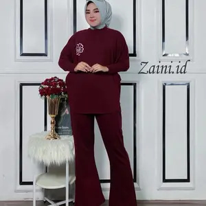 One set/setelan(atasan dan celana) frizka set cutbray knit X Nsstore