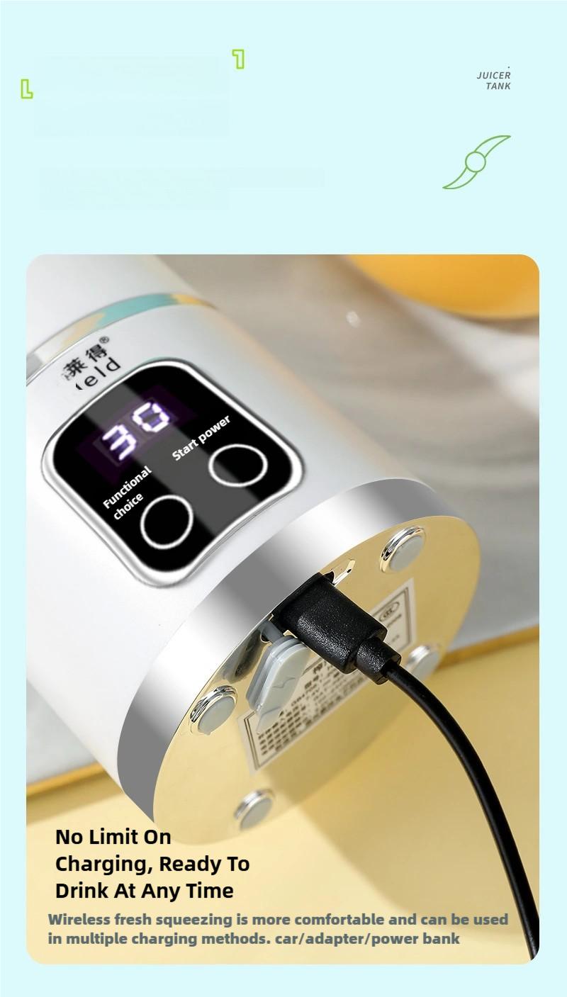 Product Introduction of 【SG Local】Portable Juicer Blender USB Rechargeable 450ml - BPA-Free Ice Crusher for Shakes/Smoothies 11