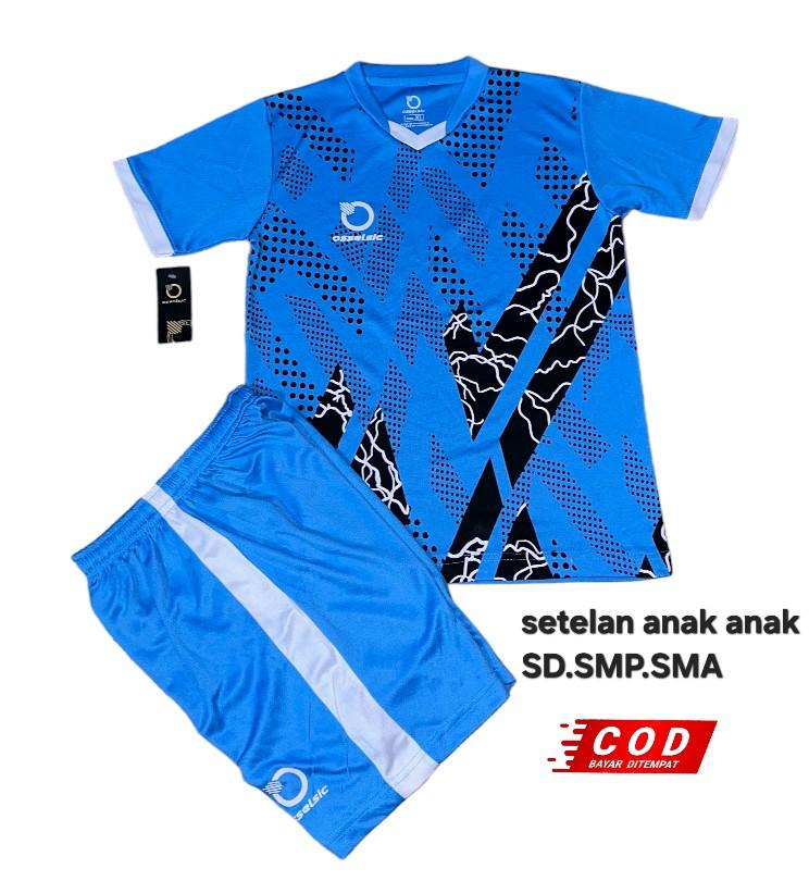 Baju olahraga Anak SD SMP SMA jersey tarkam Celana Pakaian Woven Yarn Dyed Fabric Cepat Kering Setelan Outdoor