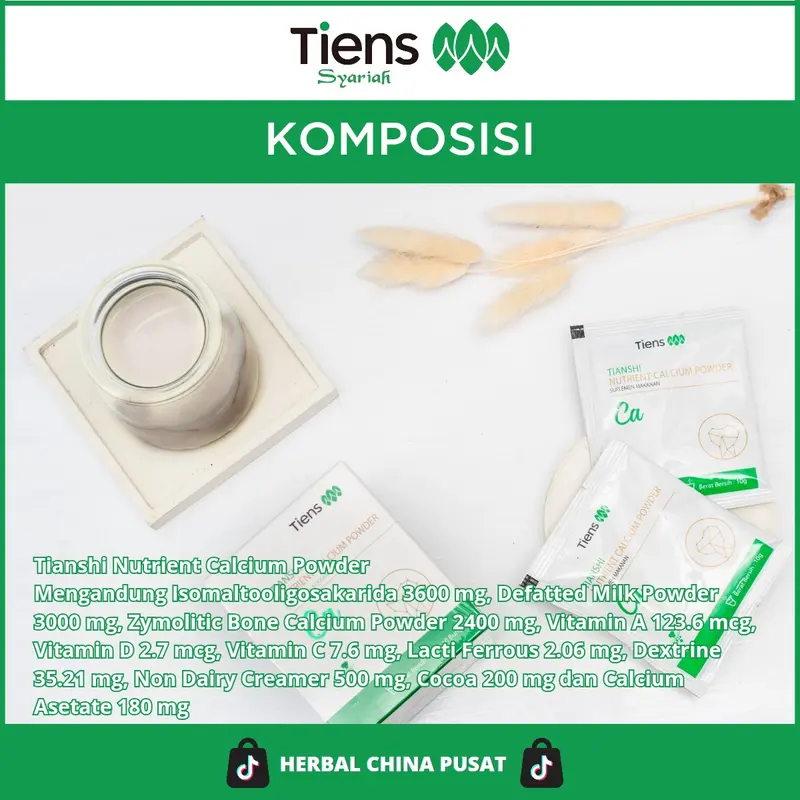 Tianshi Nutrient High Calcium Powder - Kalsium Tiens Untuk Remaja dan Dewasa 2