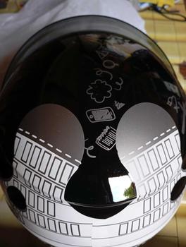Product Review of Helm Dewasa Half Face evolution Motif Note Murah PREMIUM Kaca from b**1 1