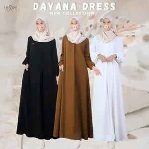 DAYANA DRESS/ ABAYA SIMPLE/ KEKINIAN ELEGAN