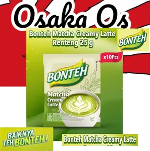 Bonteh Matcha Creamy Latte 10 Sachet-Tea Baiknya Teh Bonteh