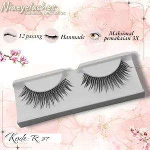 bulu mata palsu lusinan kode r27 medium isi 12pasang bulumata