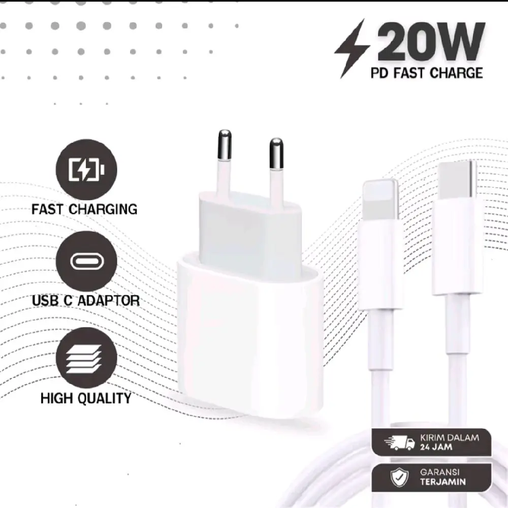 [Garansi 3 Tahun] Kabel Lightning type-c charging set Daya iPH Pengisian Cepat 20w 25W 35W Set Adaptor Aksesori Kabel Kabel Adaptor Ponsel Cable Panjang Charger