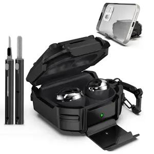 TMJ18 - samsung buds 2 live pro fe caseing with Phone Stand Drop Protection Cover for Galaxy buds 2 pro live with secure lock