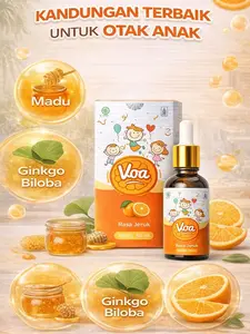Voa (kids) vitamin for kids dengan rasa jeruk dengan kemasan baru