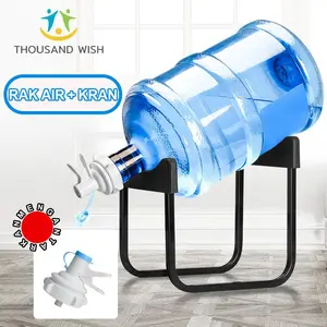 Rak Galon U Model U Kran Air Minum Rack Aqua Set Penyangga Minuman Kaki Galon Besi + Kran Galon Food Grade Dudukan Menja Model U