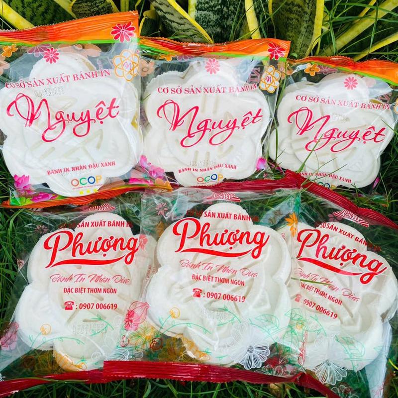 [Nguyệt/ Phượng]COMBO 6 & 10 BÁNH IN (HSD 20 NGÀY) NHÂN DỪA NON VÀ NHÂN ĐẬU XANH  Cake Ăn Vặt 0