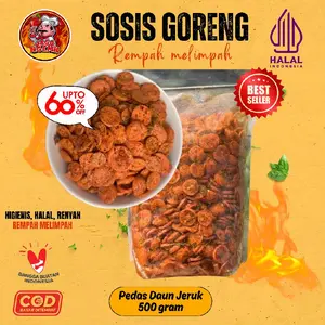SOSIS GORENG PEDAS 500 GRAM JAGO NGEMIL SOSIS GORENG SNACK CAMILAN PEDAS