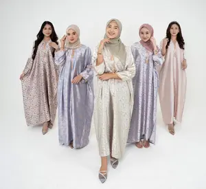 Jalabiya Abaya Motif Morrocow Premium Silk  - By Zahra Original