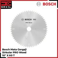 Gambar Bosch Mata Gergaji Sirkular Potong Kayu / Circular Saw Blade PRO Wood 10" X 60T (008) dari Drill&Co Kota Administrasi Jakarta Barat 1 Tokopedia