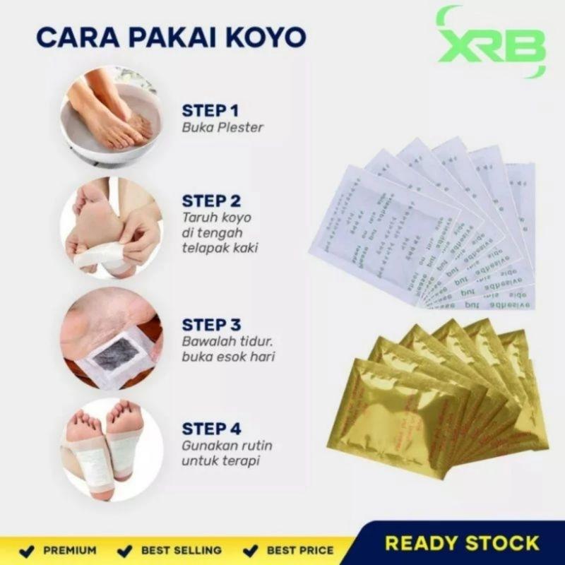 Product Introduction of Kinoki Gold 1 Box isi 10 Koyo Pad Koyo Detox Kaki Pad Koyo Detoks Kaki 9