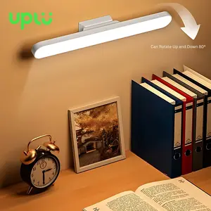 UPLU Lampu Dinding Magnetic LED Touch, Wireless Charging, Hanging, dengan Display Waktu untuk Belajar & Tidur