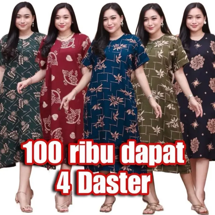 Daster Busui Bumil Bahan Rayon 100 Ribu Dapat 4 Paket Usaha
