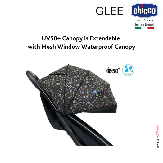 CHICCO Stroller GLEE / Ultralight Stroller / Kereta Dorong Bayi / Stroller Lipat / Stroller Bayi 2