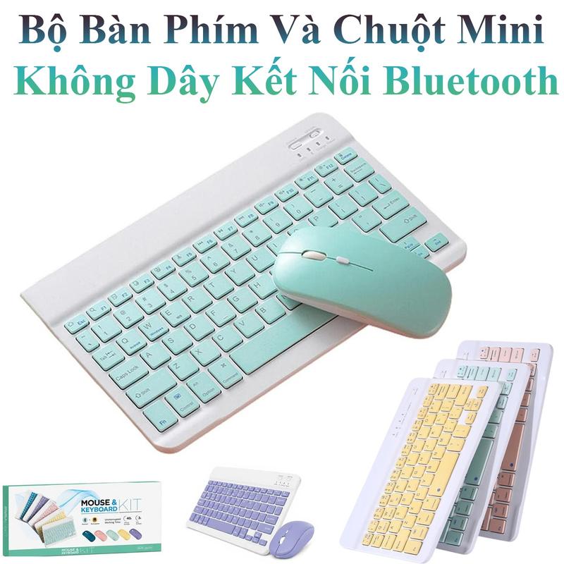Bộ Bàn Phím Và Chuột Mini Không Dây Kết Nối Bluetooth