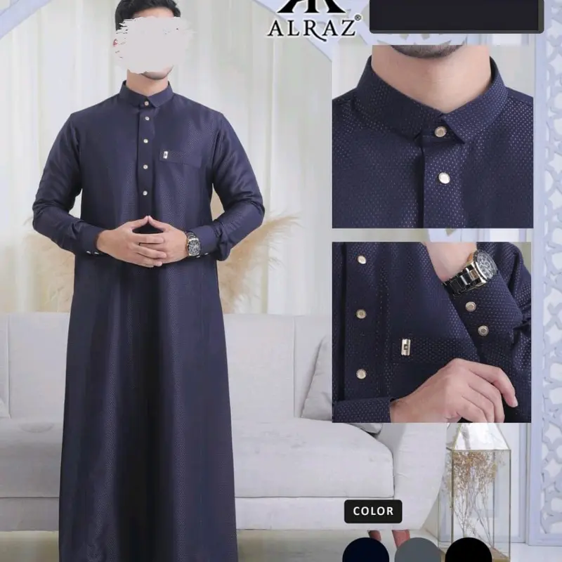 JUBAH AL RAZ MODEL ASMAN / JUBAH AL RAZ WOLL MOTIF BINTIK / JUABH AL RAZ DEWASA 0