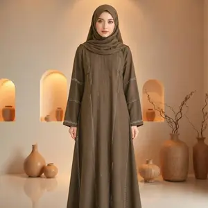 Aabaya Yasmine Material Fortaleza dengan Manik-Manik Bahan Halus Lembut Adem