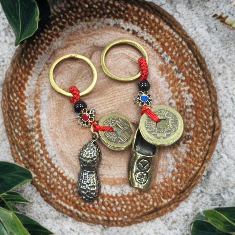  Combo Móc Khoá Giày Đậu Phong Thủy Cải Vận Bằng Đồng 4cm Giúp Tăng May Mắn Và Thành Công Hóa Giải Tiểu Nhân 