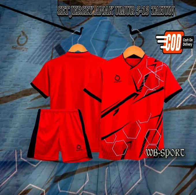 STELAN STELAN JERSEY ANAK BAJU SEPAK BOLA VOLLY BADMINTON BOLA CAKRAW PRIA WANITA Futsal Olahraga 1