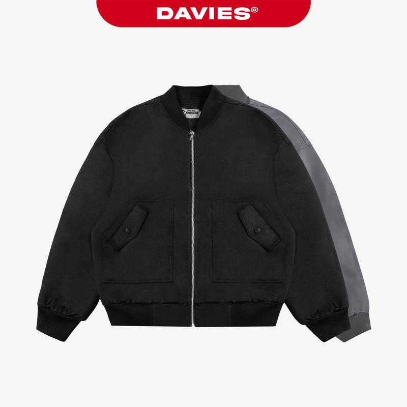 Áo khoác dù 2 lớp local brand DAVIES chống nước siêu bền siêu ấm nam nữ màu đen xám Protex Jacket| D22-AK1