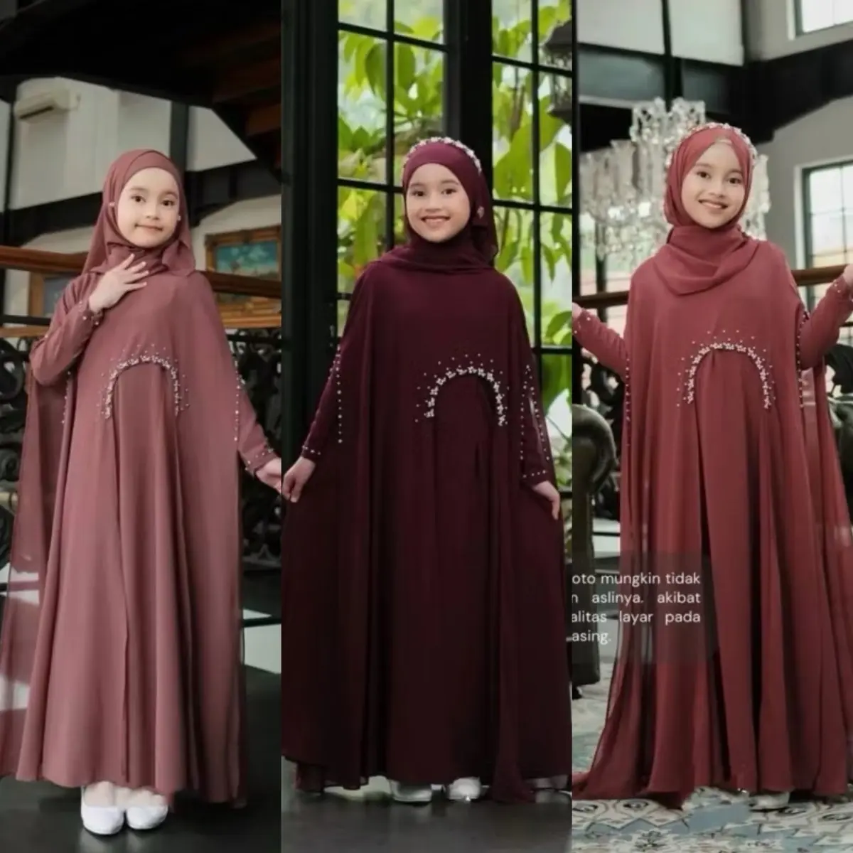 Abaya luna kids anak lebaran terbaru usia 3-14 tahun / gamis abaya anak kekinian / gamis anak terlaris