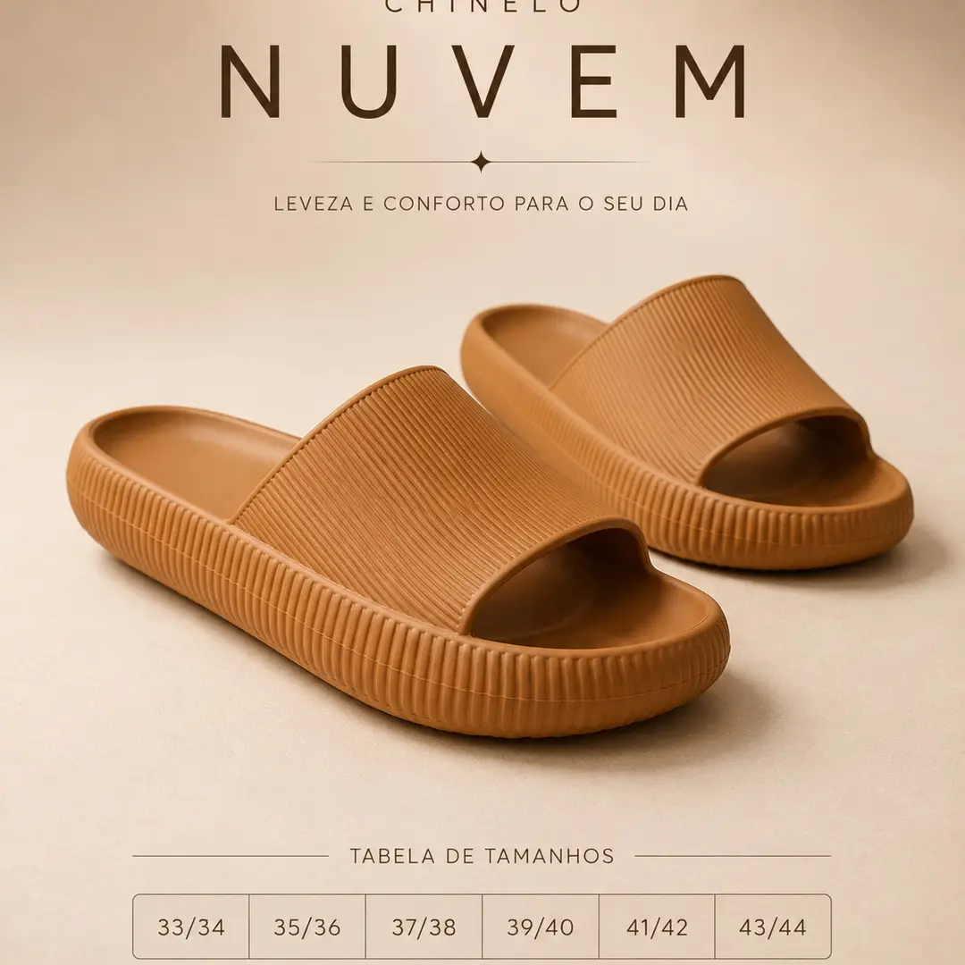 Chinelo  Slide Leve e Confortável Unissex Uso Diário Design Ortopédico e Material Flexível