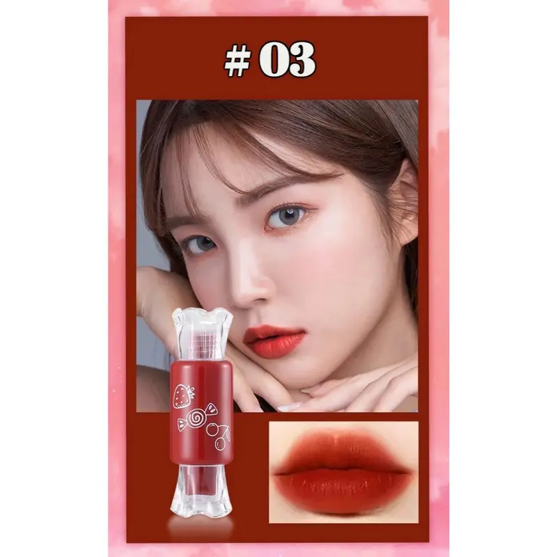 LIP TINT LIP CREAM CANDY TAHAN AIR CEPAT KERING LEMBUT DI BIBIR DENGAN HASIL CANTIK MAKSIMAL 7
